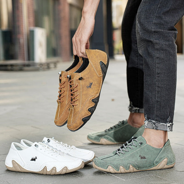 UltraFlex | Premium Leather Barefoot Footwear | Unisex | Waterproof & Anti-Slip Rubber Sole | Comfort Fit | Stylish Design | Ideal for Natural Movement & Healthy Walking