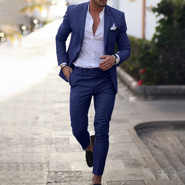 Stylish Blazer and Trousers Set for Men | Lucas Business Casual Outfit | High-Quality Materials | Perfect Fit | Versatile Professional Look | Premium Comfort | Durable Fabric for Men
