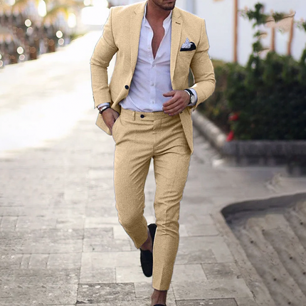 Stylish Blazer and Trousers Set for Men | Lucas Business Casual Outfit | High-Quality Materials | Perfect Fit | Versatile Professional Look | Premium Comfort | Durable Fabric for Men