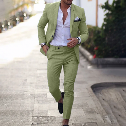 Stylish Blazer and Trousers Set for Men | Lucas Business Casual Outfit | High-Quality Materials | Perfect Fit | Versatile Professional Look | Premium Comfort | Durable Fabric for Men