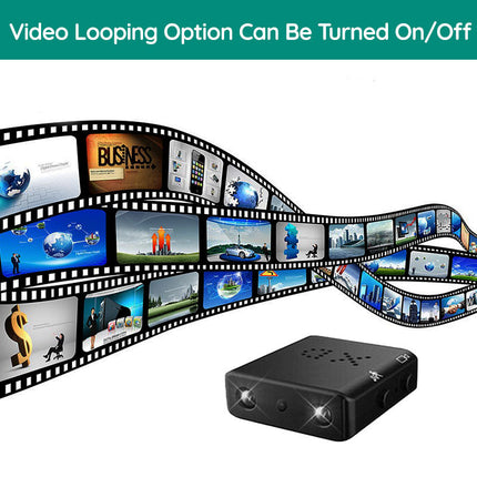 Micro HD Video Camera | Motion Detection | Night Vision | Audio | Sleek Design | Easy Operation | Loop Recording | Day & Night Capture | Portable Surveillance | Home & Office Security Monitoring