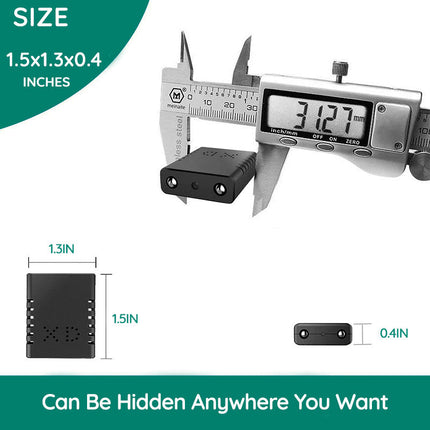 Micro HD Video Camera | Motion Detection | Night Vision | Audio | Sleek Design | Easy Operation | Loop Recording | Day & Night Capture | Portable Surveillance | Home & Office Security Monitoring