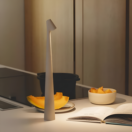 Dimmable LED Table Lamp | Minimalist Nordic Design | Cordless Portable Lighting | Touch Control | Warm Light | Eye-Protection | Energy-Efficient | Perfect for Work & Relaxation | 33x5 cm | 1800mAh Battery
