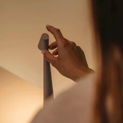 Dimmable LED Table Lamp | Minimalist Nordic Design | Cordless Portable Lighting | Touch Control | Warm Light | Eye-Protection | Energy-Efficient | Perfect for Work & Relaxation | 33x5 cm | 1800mAh Battery