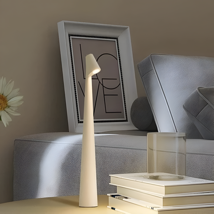Dimmable LED Table Lamp | Minimalist Nordic Design | Cordless Portable Lighting | Touch Control | Warm Light | Eye-Protection | Energy-Efficient | Perfect for Work & Relaxation | 33x5 cm | 1800mAh Battery