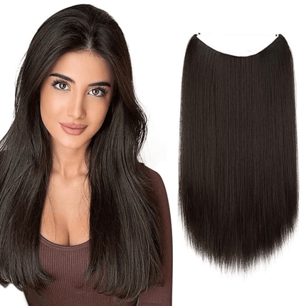 Invisible Wire Hair Extensions | Wavy & Straight Styles | Quick & Secure Application | Lightweight Comfort | Adjustable Wire for Custom Fit | No Clips & Hair-Friendly | Perfect for Effortless Length & Volume