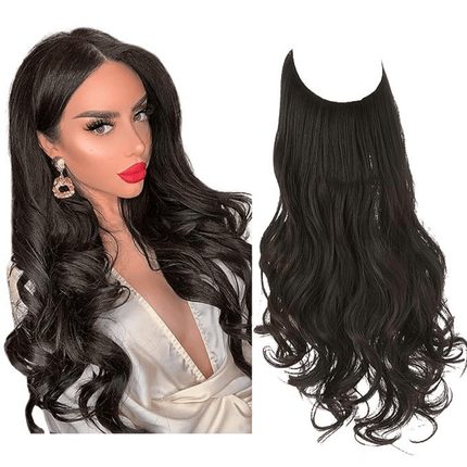 Invisible Wire Hair Extensions | Wavy & Straight Styles | Quick & Secure Application | Lightweight Comfort | Adjustable Wire for Custom Fit | No Clips & Hair-Friendly | Perfect for Effortless Length & Volume