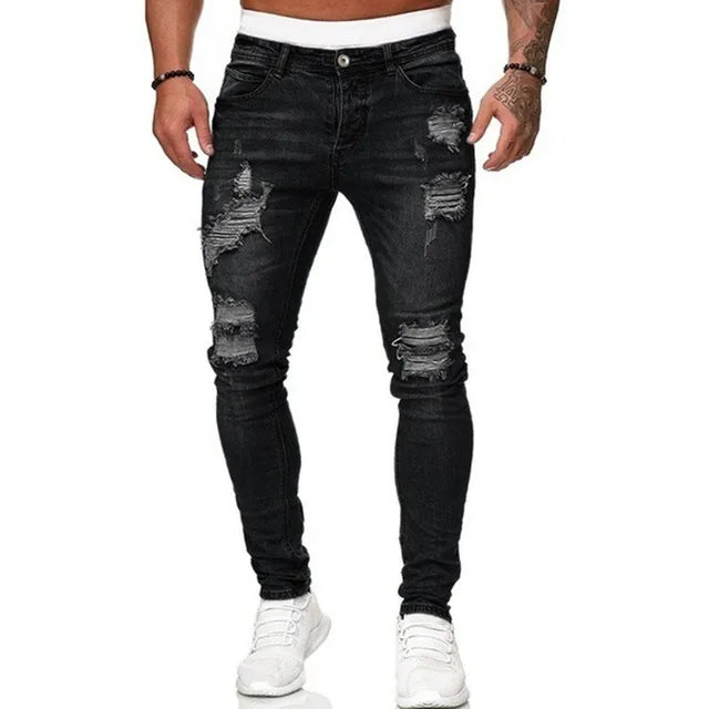 Men's Heavy-Duty Washed Denim | Durable | Versatile Fit | Comfortable Everyday Wear | Classic Worn-In Style | Relaxed Fit | Sizes S-3XL | Effortless Fashion | Timeless Design