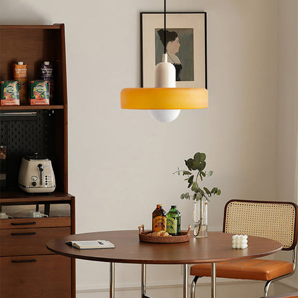 Bauhaus Pendant Light | Vivid Colored Glass | Modern Design | Functional Home Decor | Energy Efficient Lighting for Living Room, Dining Room, Bedroom