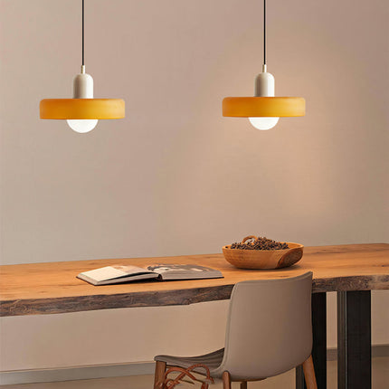 Bauhaus Pendant Light | Vivid Colored Glass | Modern Design | Functional Home Decor | Energy Efficient Lighting for Living Room, Dining Room, Bedroom