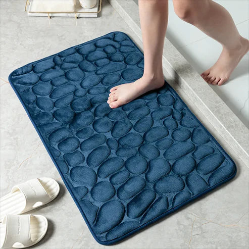 Plush Memory Foam Mat | Rapid Water Absorption | Non-Slip Backing | Cozy Microfiber Flannel | Easy Care Machine Washable | Soft and Safe for Bathroom Use | Versatile Home Accessory