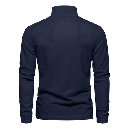 Men's Long Sleeve Polo | Comfortable Tailored Fit | Classic Casual Design | Versatile for Any Occasion | Pairs with Jeans or Chinos | Stylish Collar | Timeless Wardrobe Essential