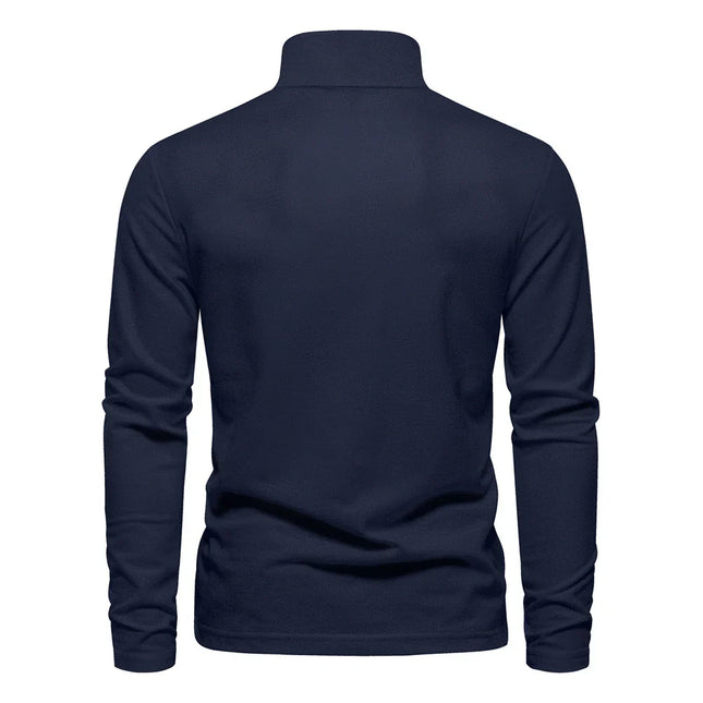 Men's Long Sleeve Polo | Comfortable Tailored Fit | Classic Casual Design | Versatile for Any Occasion | Pairs with Jeans or Chinos | Stylish Collar | Timeless Wardrobe Essential
