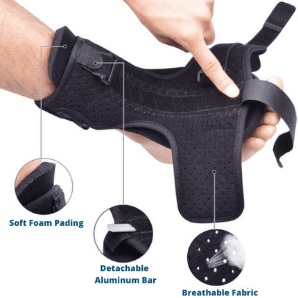 FlexiRelief Adjustable Nightfoot Brace | Supports for Aching Heels & Feet | Comfortable, Breathable Design for Restful Sleep | Aids in Relieving Plantar Fasciitis, Heel Spur, Drop Foot & Tendonitis