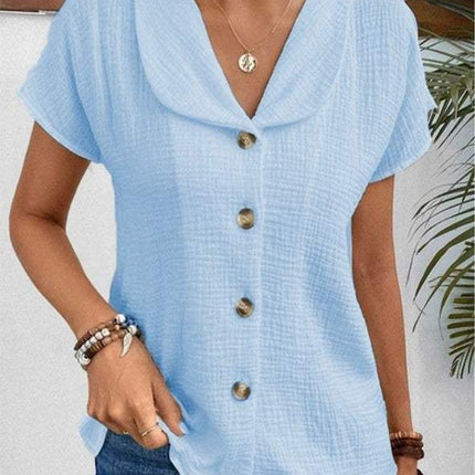 Casual Korte Mouwen Blouse - Visconte