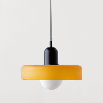 Bauhaus Pendant Light | Vivid Colored Glass | Modern Design | Functional Home Decor | Energy Efficient Lighting for Living Room, Dining Room, Bedroom
