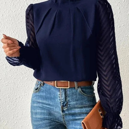 High-Neck Blouse voor vrouwen - Visconte