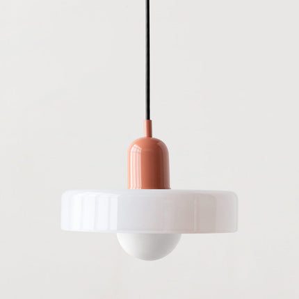 Bauhaus Pendant Light | Vivid Colored Glass | Modern Design | Functional Home Decor | Energy Efficient Lighting for Living Room, Dining Room, Bedroom