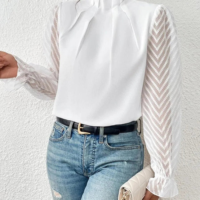 High-Neck Blouse voor vrouwen - Visconte