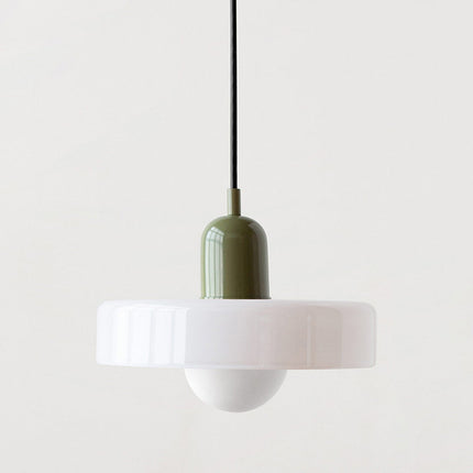 Bauhaus Pendant Light | Vivid Colored Glass | Modern Design | Functional Home Decor | Energy Efficient Lighting for Living Room, Dining Room, Bedroom