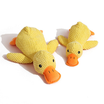 Soft Plush Duck Companion | Anxiety-Reducing Squeaker Toy for Dogs | Calming Cuddly Playmate