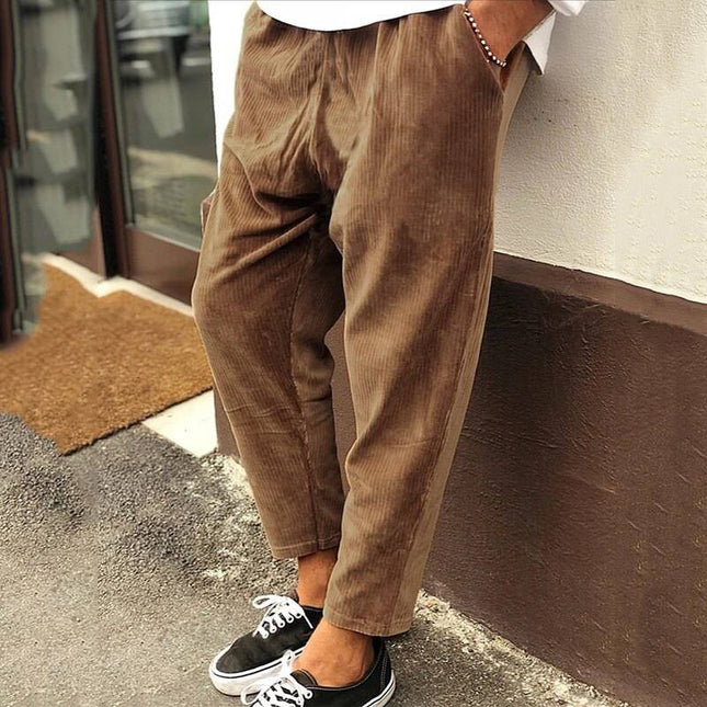 Armoire Melbourne Men's Comfortable Corduroy Trousers | Versatile Fit | Premium Quality Fabric | All-Season Wear | Easy Care | Perfect for Casual Outings | Timeless Style