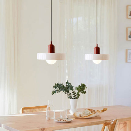 Bauhaus Pendant Light | Vivid Colored Glass | Modern Design | Functional Home Decor | Energy Efficient Lighting for Living Room, Dining Room, Bedroom