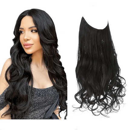 Invisible Wire Hair Extensions | Wavy & Straight Styles | Quick & Secure Application | Lightweight Comfort | Adjustable Wire for Custom Fit | No Clips & Hair-Friendly | Perfect for Effortless Length & Volume