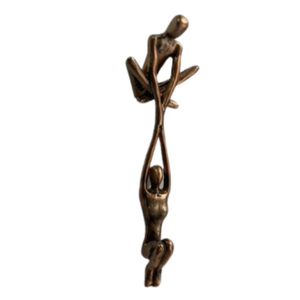 Eternal Love & Balance | Resin Art Sculpture | Symbolic Home Décor | Unique Gift for Couples & Anniversaries | 10.2x6.4x20.5 cm