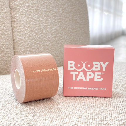 Booby Tape | Nude Breast Lift Tape | Hypoallergenic | Skin-Friendly Support for Cleavage Enhancement | Easy-to-Cut Roll for Custom Length | Breathable & Strong Adhesive | Comfortable Under Clothing