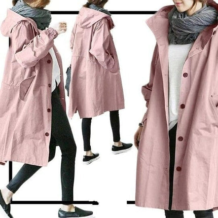 Van Hallen Melbourne | Women's Water-Repellent Trench | Rain & Wind Protection | Double-Breasted Coat | Elegant Beige | Sizes S-XL | Chic & Practical Design for Everyday and Travel