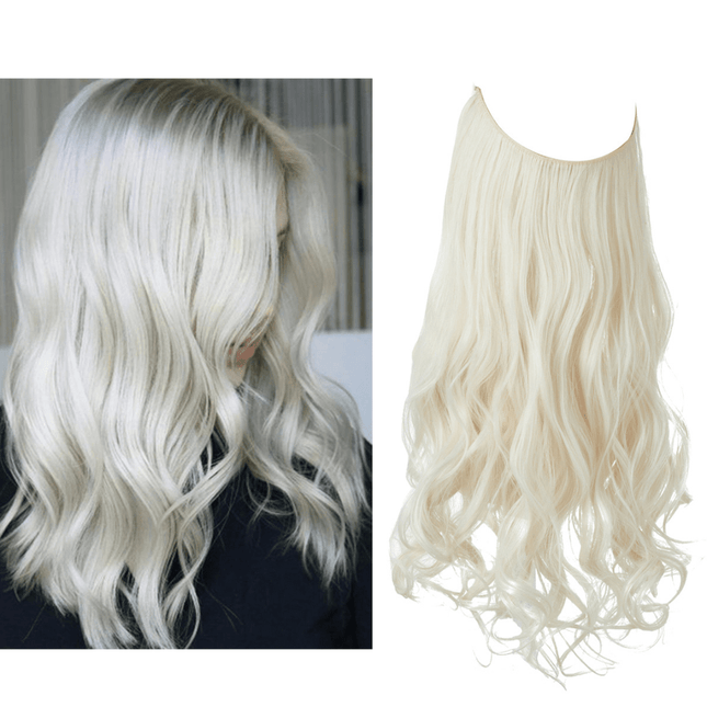 Invisible Wire Hair Extensions | Wavy & Straight Styles | Quick & Secure Application | Lightweight Comfort | Adjustable Wire for Custom Fit | No Clips & Hair-Friendly | Perfect for Effortless Length & Volume