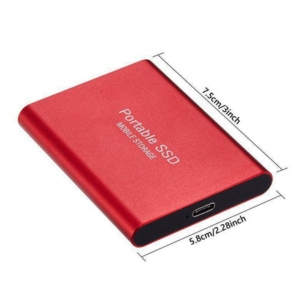 Ultra Speed External SSD | Lightning-Fast | Shock-Resistant | Compact | Up to 30TB Capacity | Aluminum Alloy Design | USB 2.0/3.0 Compatibility | PC, Mac, Android, Gaming Consoles | Portable Data Solution