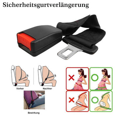 Sturdy Cable Seatbelt Extender | Robust & Comfortable Buckle Connector | Ideal for Limited Mobility, Tall Individuals & Professionals | No Installation Required | 38cm Length