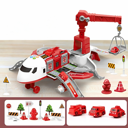 MegaPlane™ Interactive Toy | Working Lights & Sounds | Sturdy Construction | Educates Coordination & Creativity | Accessories Included | Playset for Kids | Aviation Adventure | Ages 3+