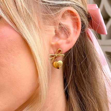 Rianne Gold Plated Stud Earrings | 3 Pack | Varying Sizes | Push Back Closure