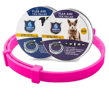 SafeGuard | Adjustable Waterproof Flea Tick Collar for Dogs & Cats | 8 Months Chemical-Free Protection | Comfortable Fit | Active Pets