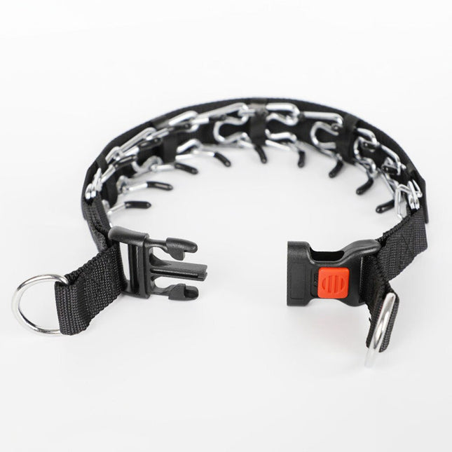 PawGuard | Adjustable Nylon Pinch Collar | Gentle Dog Training Aid | Durable Quick-Release Buckle | Chrome-Plated Anti-Rust Design | Comfortable & Safe for Dogs of All Sizes