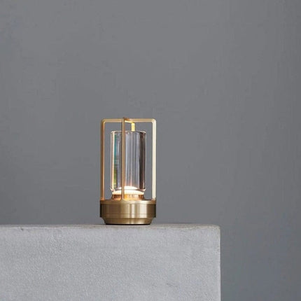 Nordic LED Table Lamp | Elegant Design | Touch Control | 3-Color Modes | USB Rechargeable | Premium Metal & Crystal Glass | Silver, Gold, Black Options | Versatile Home Lighting | IP65 Waterproof