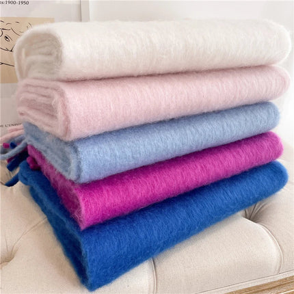 Velucci | Luxurious Oversized Colorful Cashmere-Feel Women’s Scarf | 240x38cm