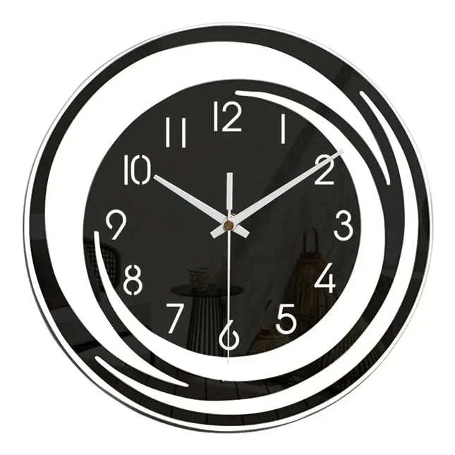Minimalist Scandinavian Acrylic Silent Wall Clock | Modern Circular Design | Home & Office Decor | Quiet Operation | Eye-Catching Contemporary Timepiece