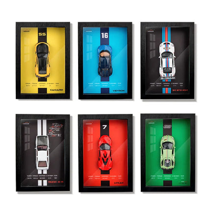 High Precision Die-Cast Car Model | Stylish Designer Frame | 3D Artwork Display | Perfect Gift for Car Lovers | Decorative Interior Piece | Choice of Models Available