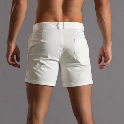 Men's Cotton Shorts | Slim Fit | Versatile Design with Pockets and Belt Loops | Sizes S-XXXL