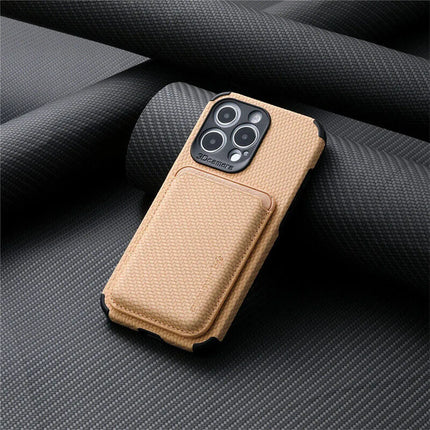 FiberGuard | Carbon Fiber MagSafe-Compatible iPhone Case | Built-In Wallet | Scratch Resistant | Sleek Design | Wireless Charging Ready