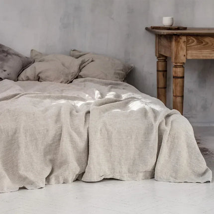 Linen Duvet Cover Set | 100% Pure Linen | Moisture-Regulating Comfort | Available in Multiple Sizes and Shades | Includes 2 Pillowcases