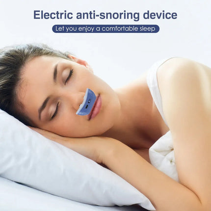 Electric Anti-Snoring Nasal Dilator | Silicone Advanced Comfort | USB Rechargeable | Snore-Reducing | Lightweight Portable Design | Food Grade Material | Improved Sleep Quality | Easy-to-Use | Blue