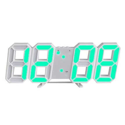 3D LED Digital Wall Clock | Dimmable Lighting | Minimalist Design | USB Powered | High Visibility | Home Decor