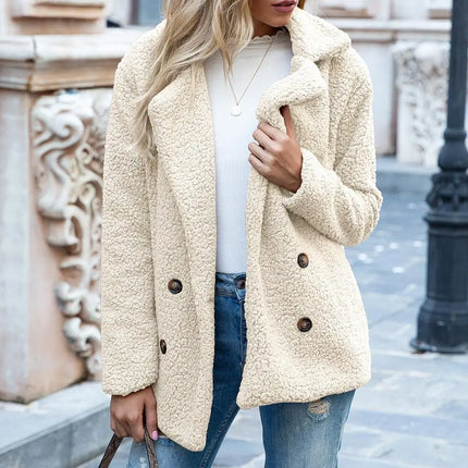Theresa Korte Teddy Jacket | Short | Super Soft Cotton | Brown | Multiple Colors & Sizes | Cozy Winter Wear