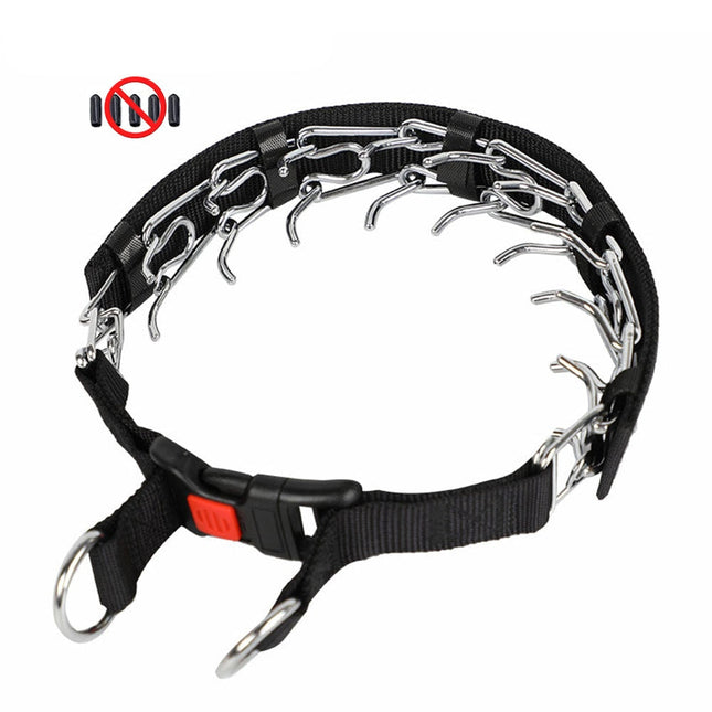 PawGuard | Adjustable Nylon Pinch Collar | Gentle Dog Training Aid | Durable Quick-Release Buckle | Chrome-Plated Anti-Rust Design | Comfortable & Safe for Dogs of All Sizes