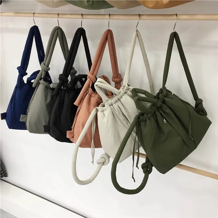Emilia Puffer Handbag | Trendy Design | High-Quality Synthetic Material | Spacious with Multiple Compartments | 30x40x14cm | Zipper Closure | Comfortable Handles & Adjustable Strap